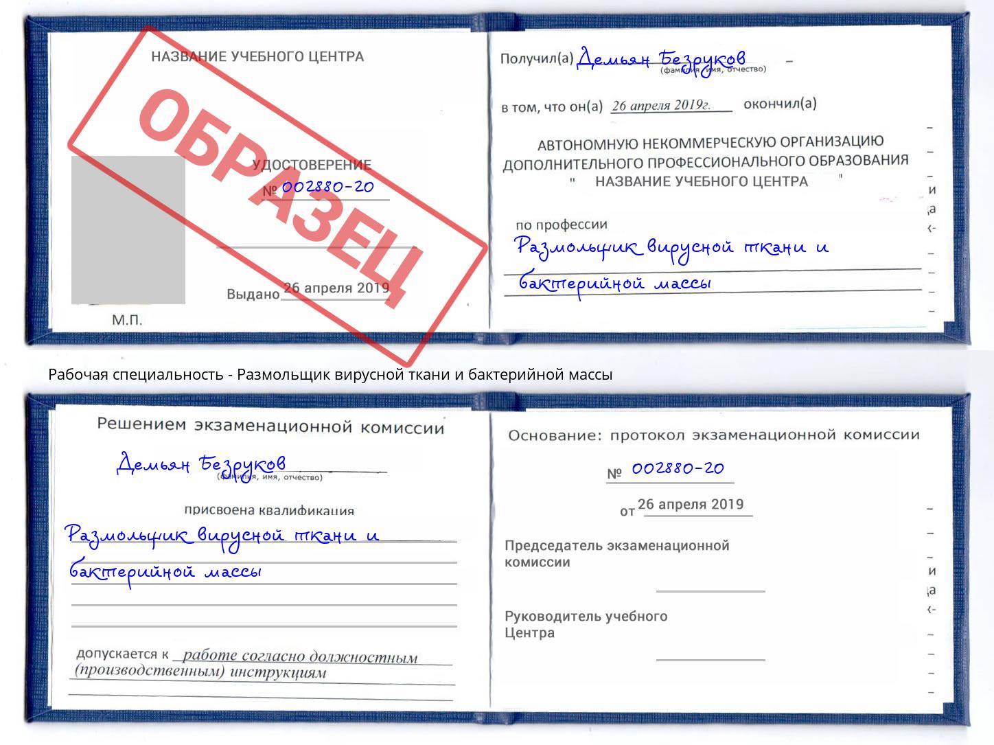 Размольщик вирусной ткани и бактерийной массы Сланцы