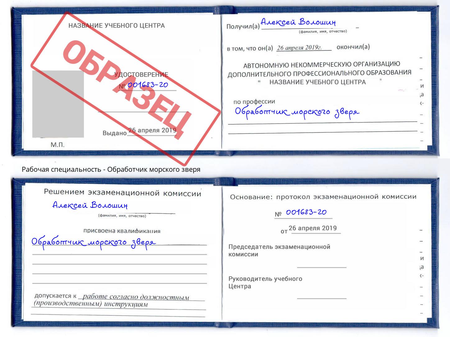 Обработчик морского зверя Сланцы