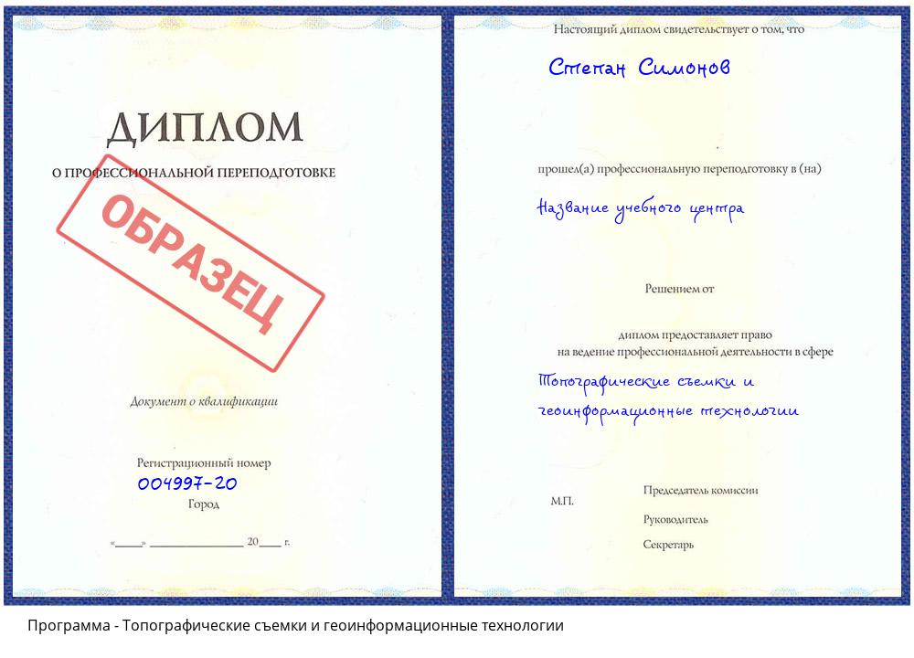 Топографические съемки и геоинформационные технологии Сланцы